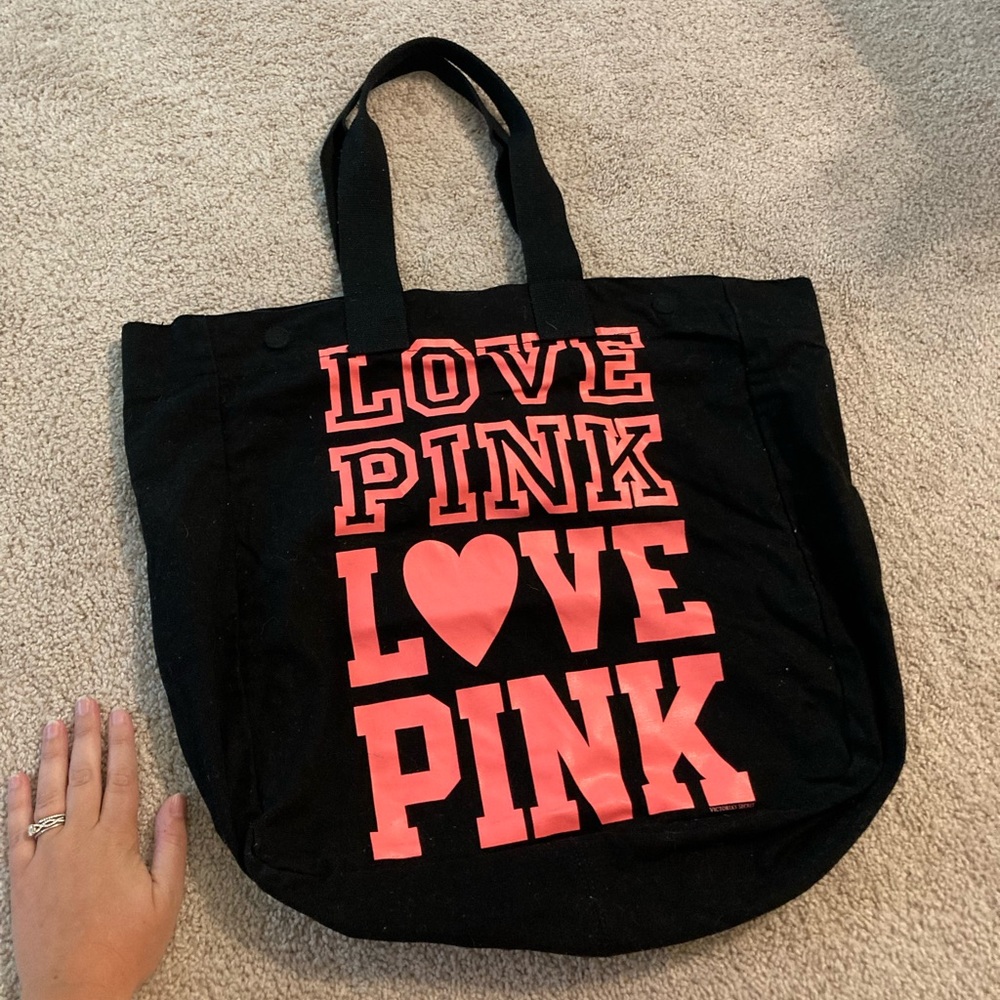 Large Victoria’s Secret pink tote never used